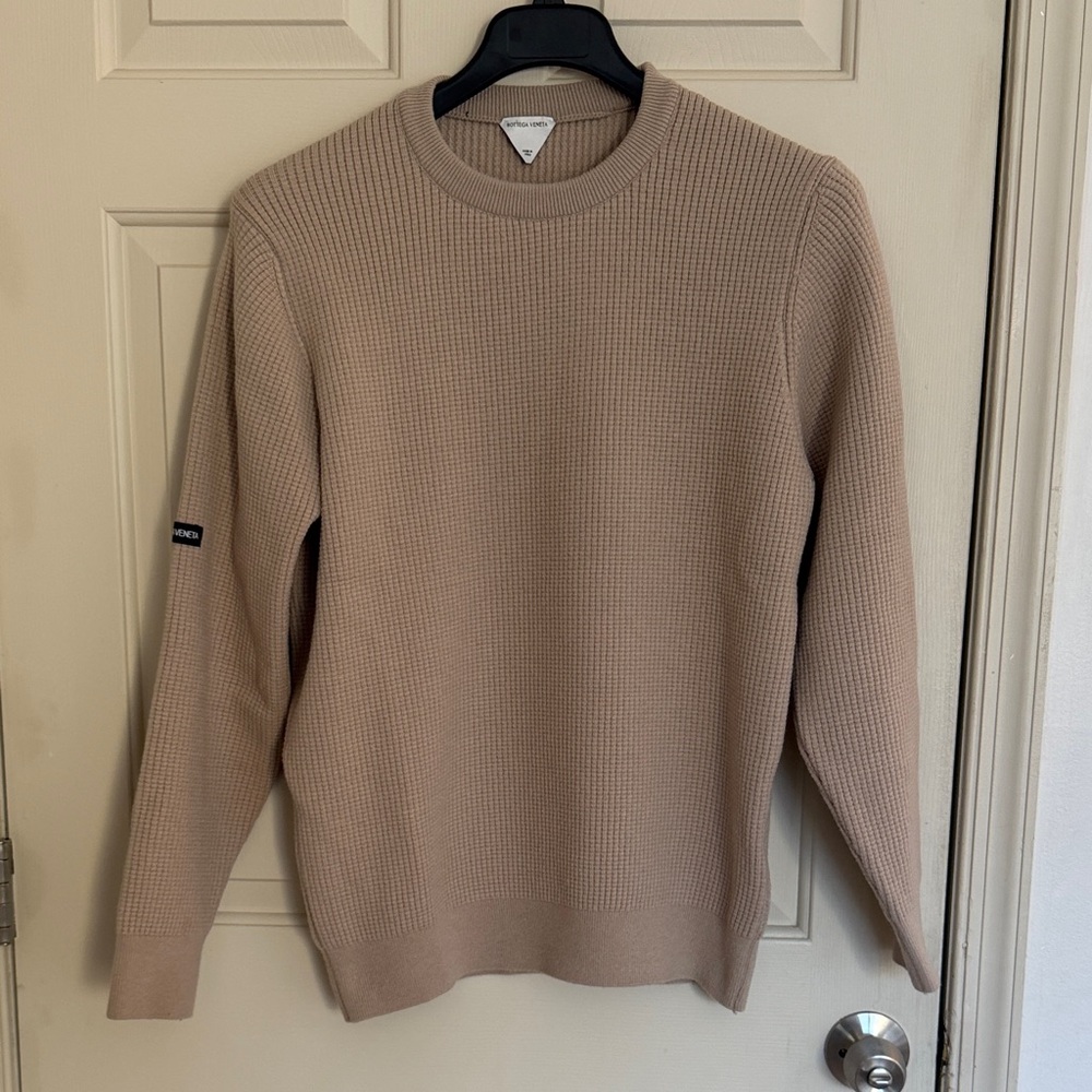 Bottega Veneta Men's Tan Crewneck Sweater